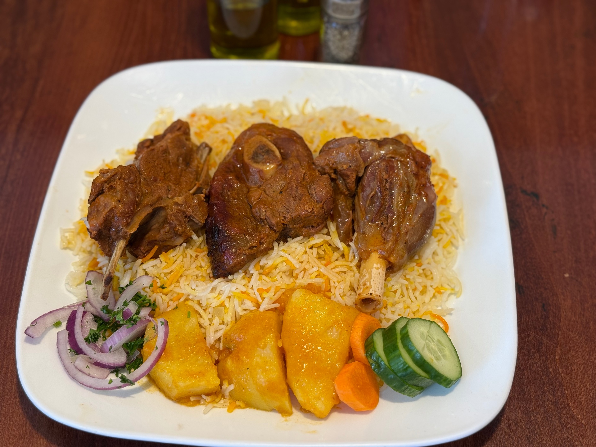 Lamb haneeth over basmati