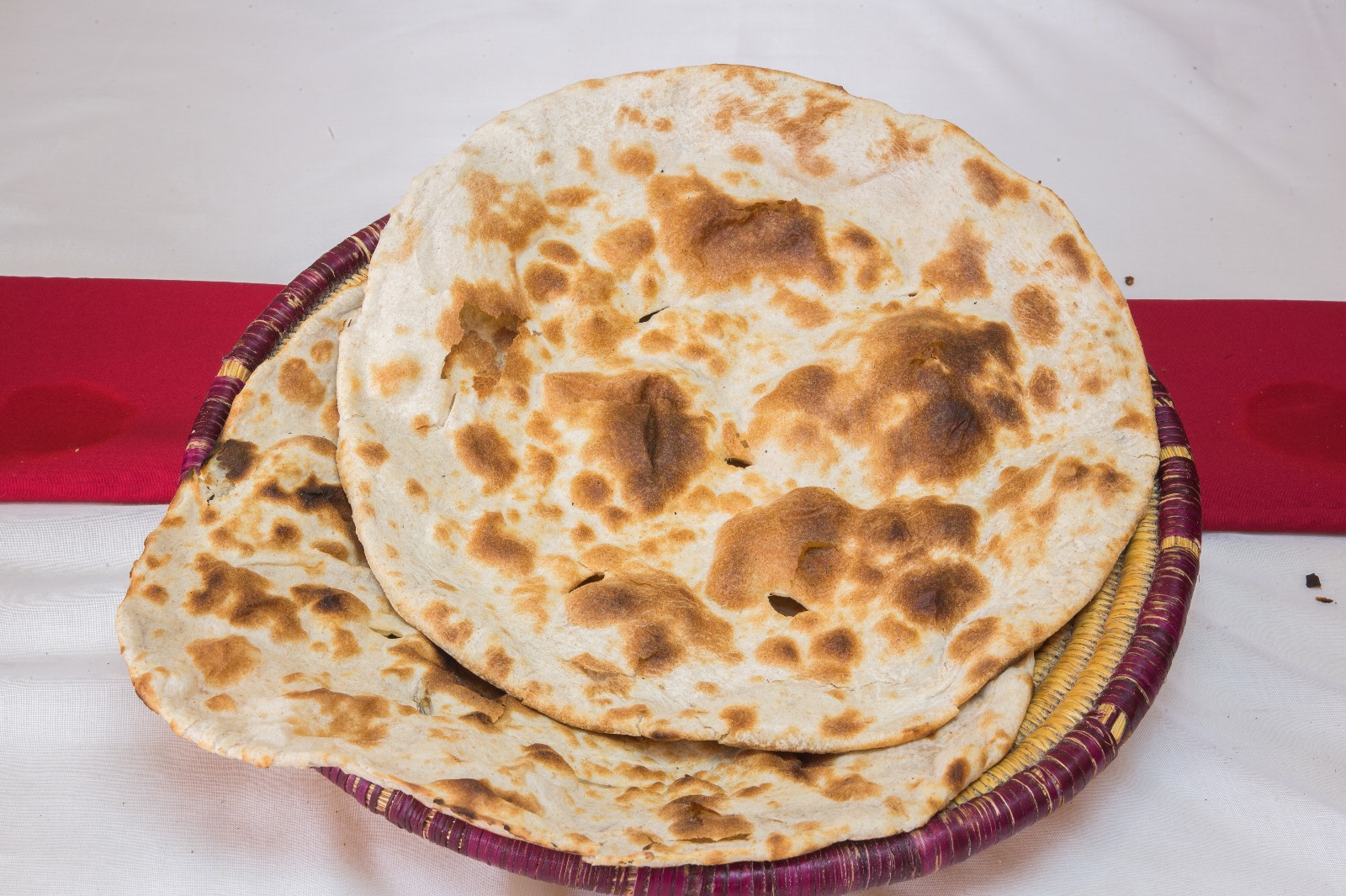 Fresh-baked Yemeni bread